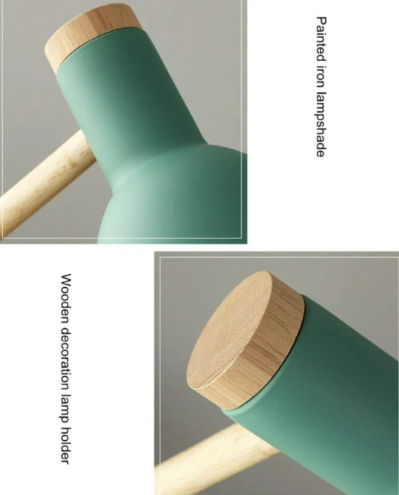 Rustic Wooden Desk Lamp Noxord