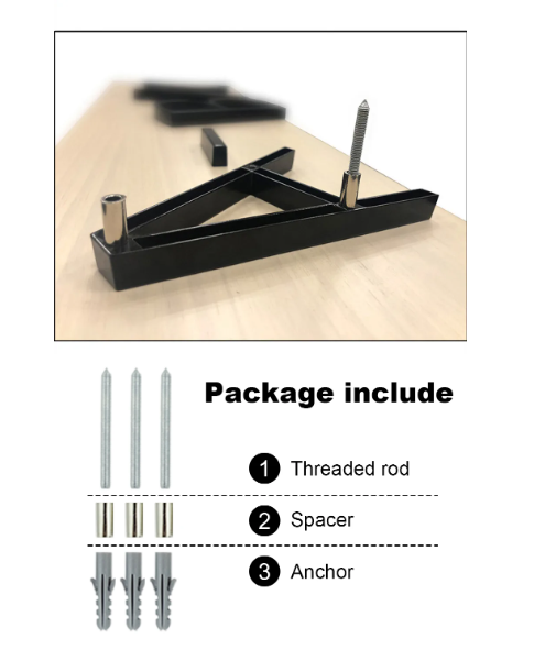 Sleek Stainless Steel Floating House Number Sign