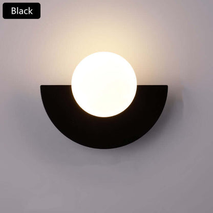 Round Metallic Wall Lamp