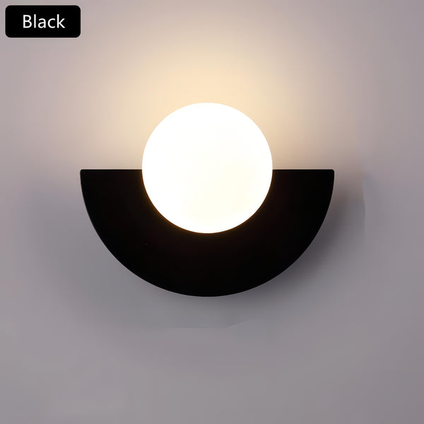 Contemporary Half-Round Wall Light