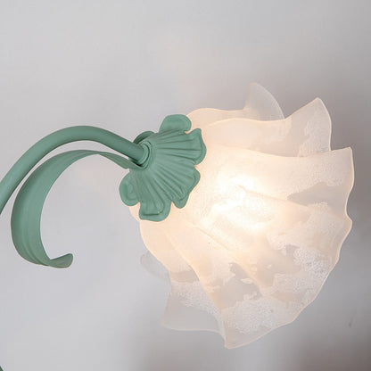 Pretty Floral Scandinavian Desk Lamp