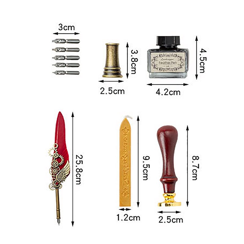Stylish Phoenix Feather Artist Calligraphy Pen Set
