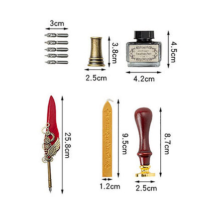 Stylish Phoenix Feather Artist Calligraphy Pen Set