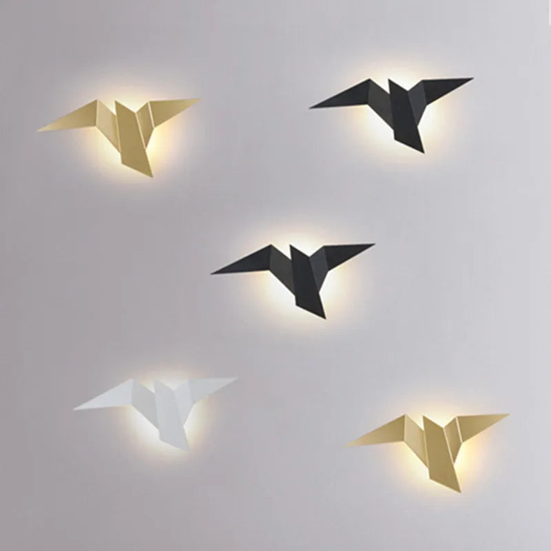 Simple LED Bird Wall Light