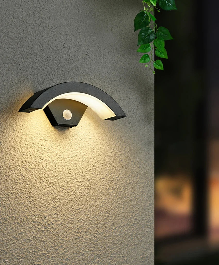 Bright Outdoor Security Wall Lamp with Motion Detector
