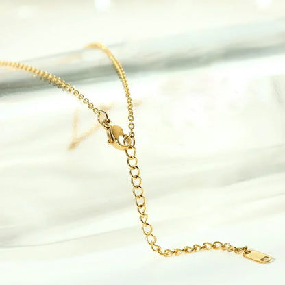 Delicate Simple Initial Pendant Necklace