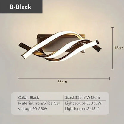 Simple LED Ceiling Lamp - Sleek Linear Light Fixture