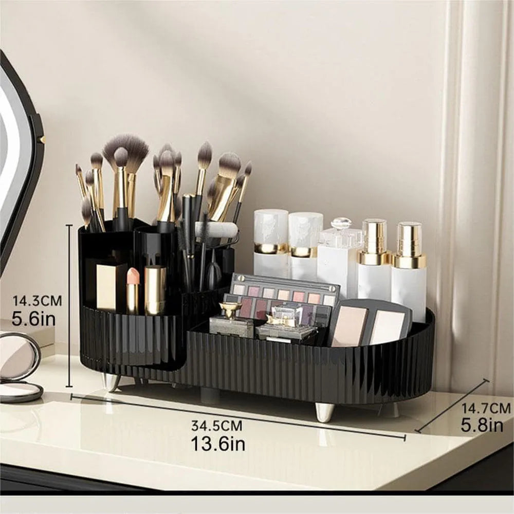 Premium Beauty Storage with Compact Rotating Case