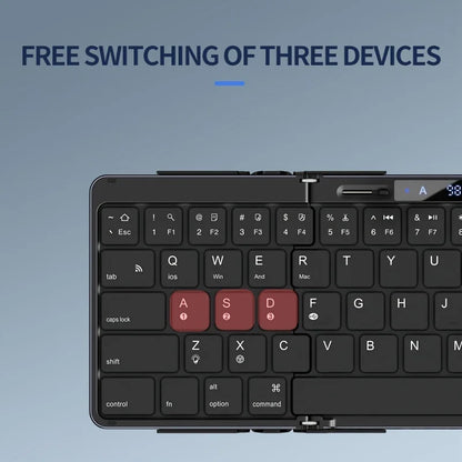 Portable Compact Wireless Backlit Travel Keyboard