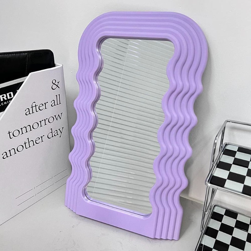 Vintage Wave Resistant Wall Mirror