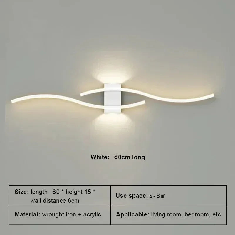 Slim LED Wall Light - Adjustable Dimmable Sconce