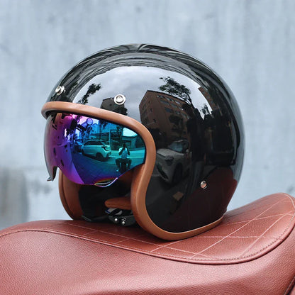 Classic Open Face Motorcycle Helmet - Valor