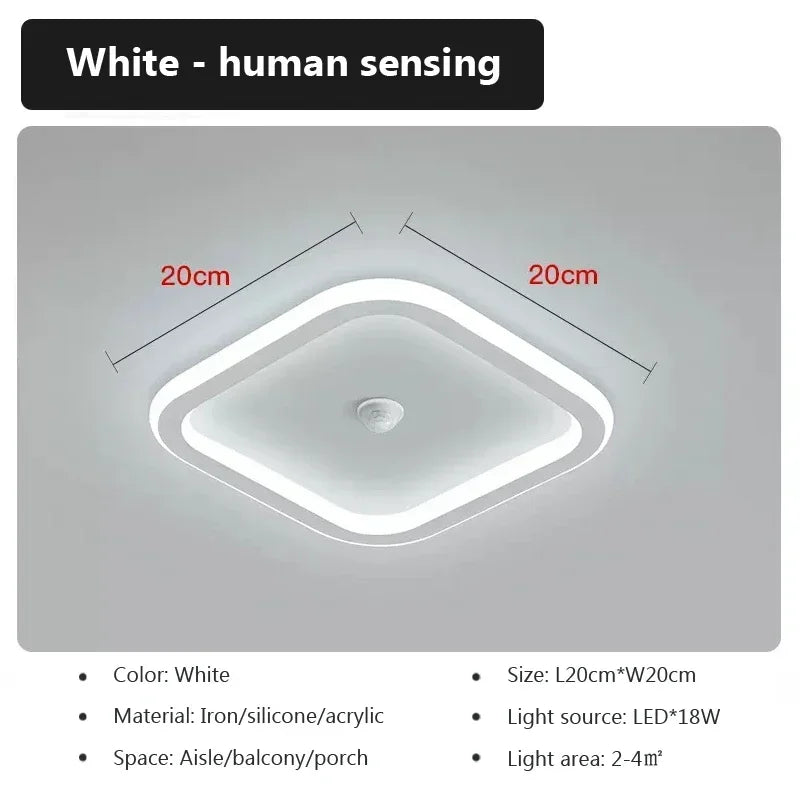 Bright LED Ceiling Light with Motion Sensor