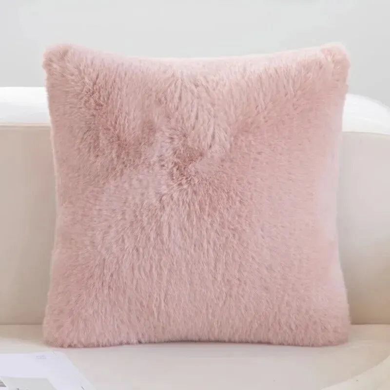 Soft Fake Fur Pillow Cover for Modern Home Decor - Cofik