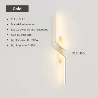 Slim LED Wall Light - Adjustable Dimmable Lamp