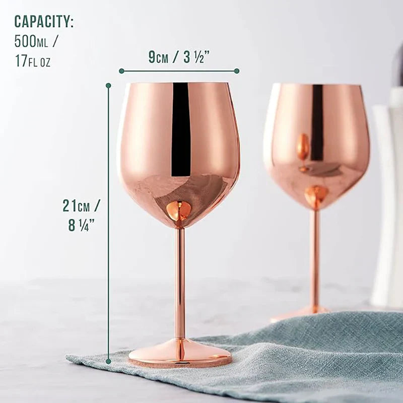 Durable Steel Drinking Glasses (6 Pack)