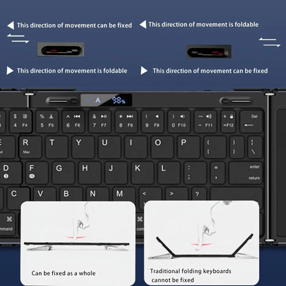 Portable Compact Wireless Backlit Travel Keyboard