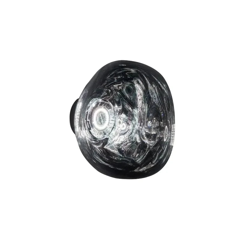 Contemporary Melted Glass Wall Light in Nordic Design
