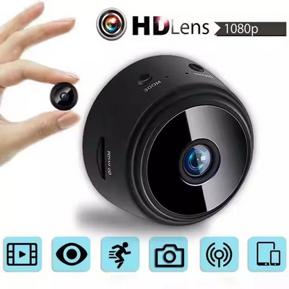 Compact 1080p Wi-Fi Home Security Camera with Night Vision