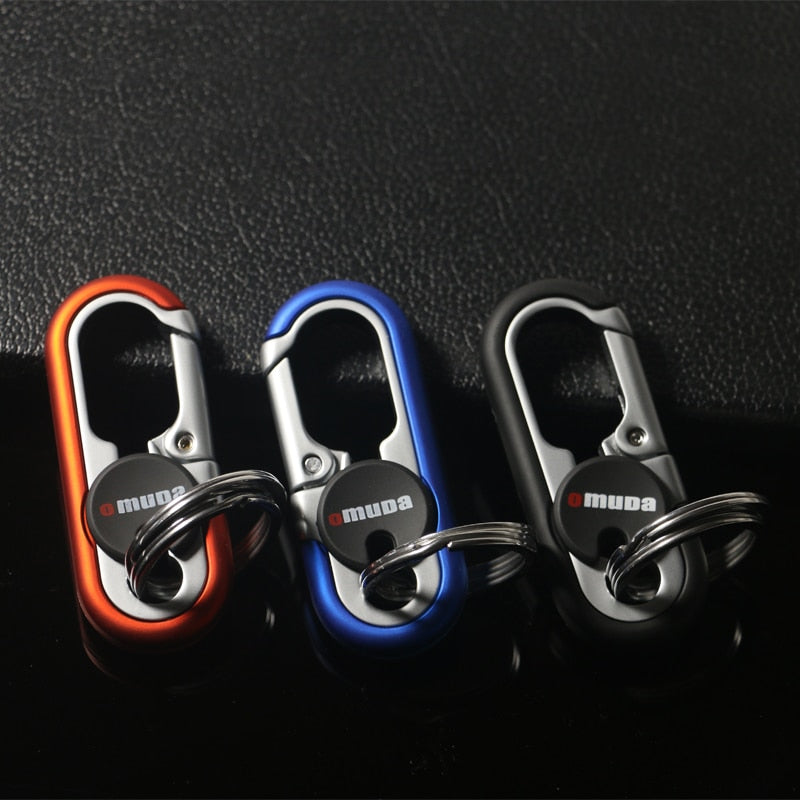 Durable Metal Dual Ring Key Holder Chain