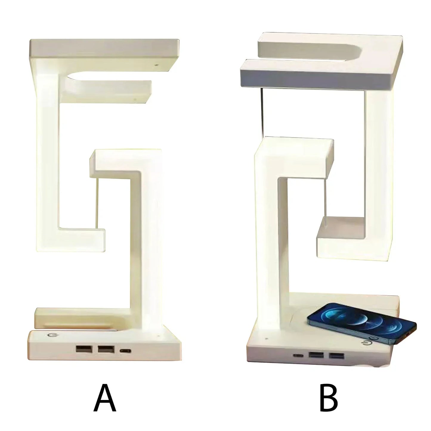 Floating LED Wireless Charging Table Lamp