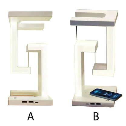 Floating LED Wireless Charging Table Lamp