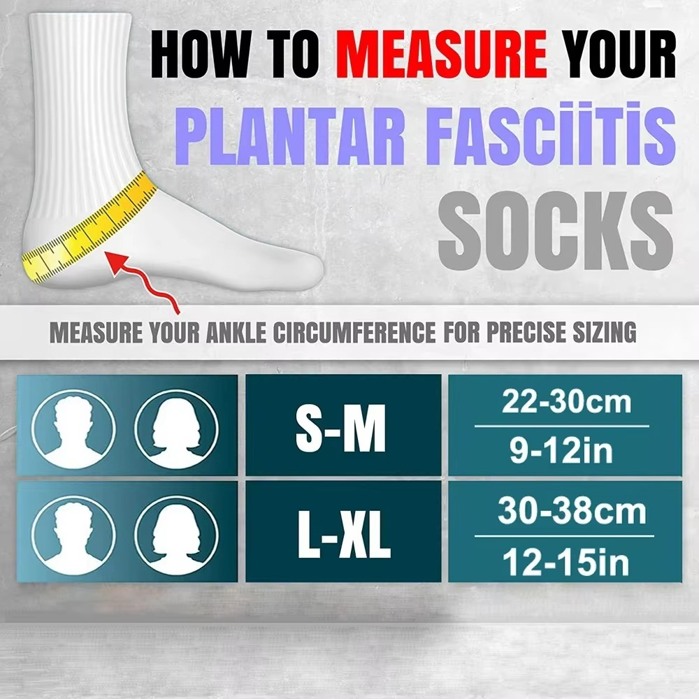Relief Foot Compression Socks for Heel Pain Support