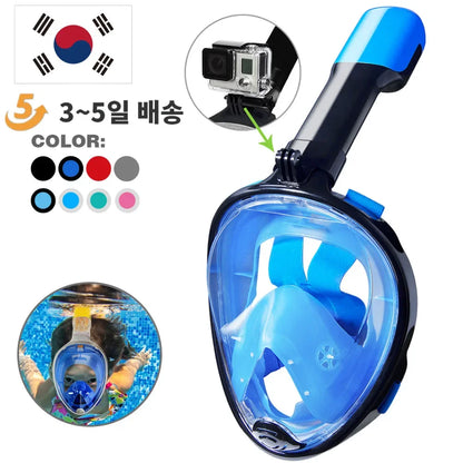Clear View Full Face Snorkeling Mask for Kids and Adults