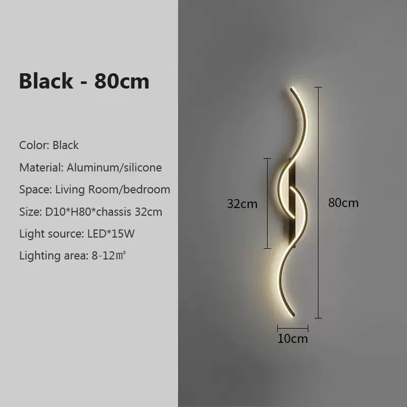 Stylish LED Wall Light – Wireless Remote Control Sconce