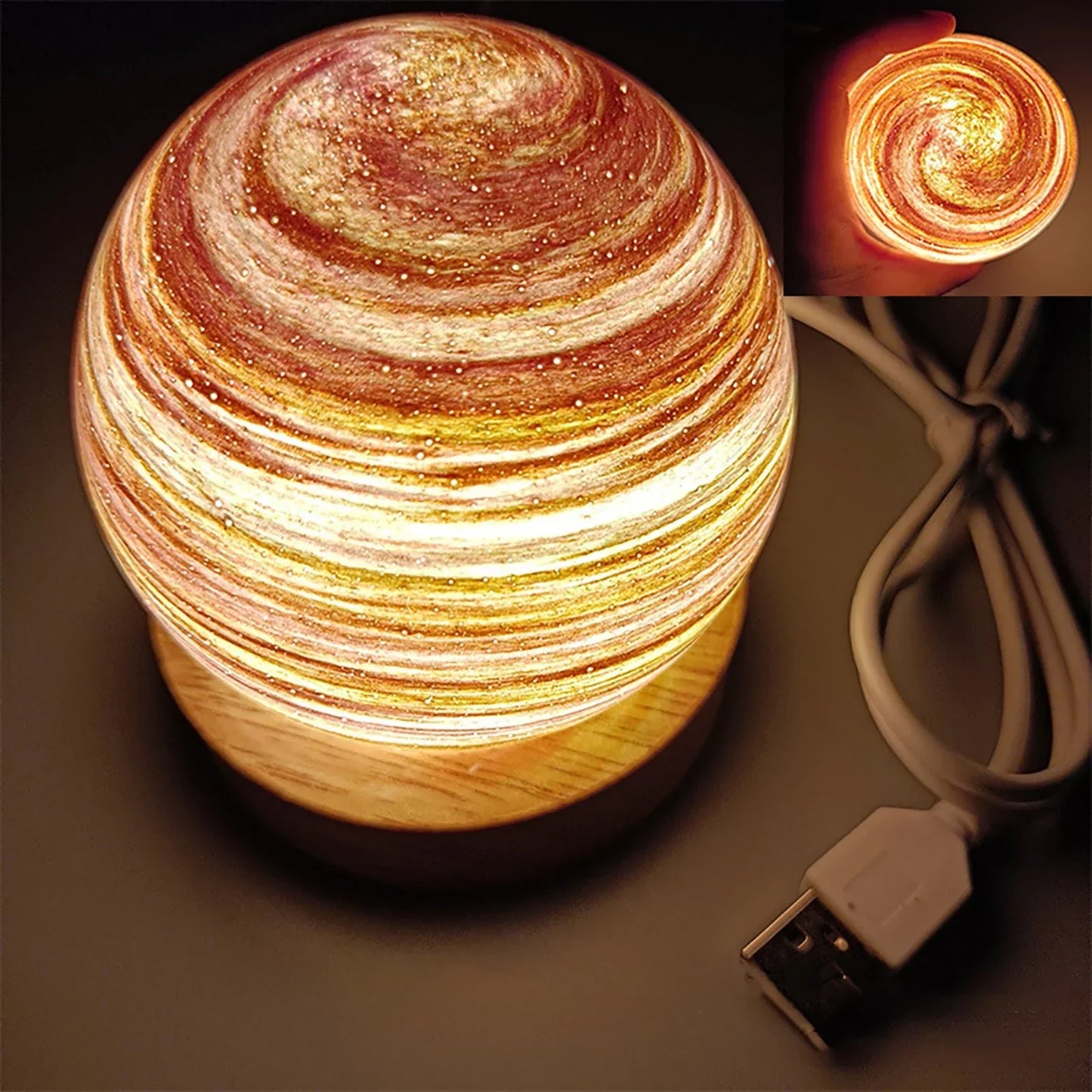 Colorful Galaxy Glow Table Lamp