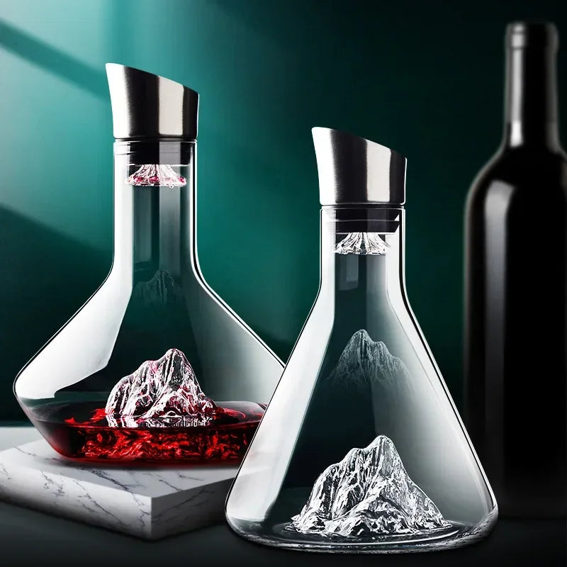 Luxury Wine Decanter Clear Glass Modern Style