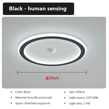 Bright LED Ceiling Light with Motion Sensor