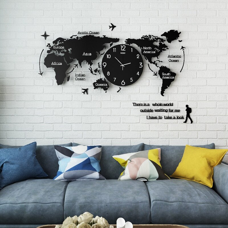 Stylish 3D DIY Acrylic Wall Clock Decor