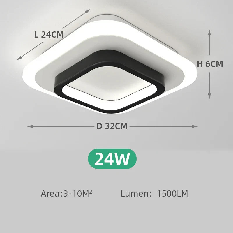 Stylish Square LED Ceiling Light Fixtures - Cofik