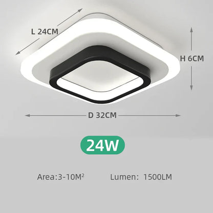 Stylish Square LED Ceiling Light Fixtures - Cofik