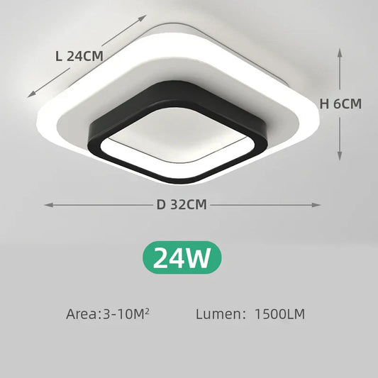 Stylish Square LED Ceiling Light Fixtures - Cofik