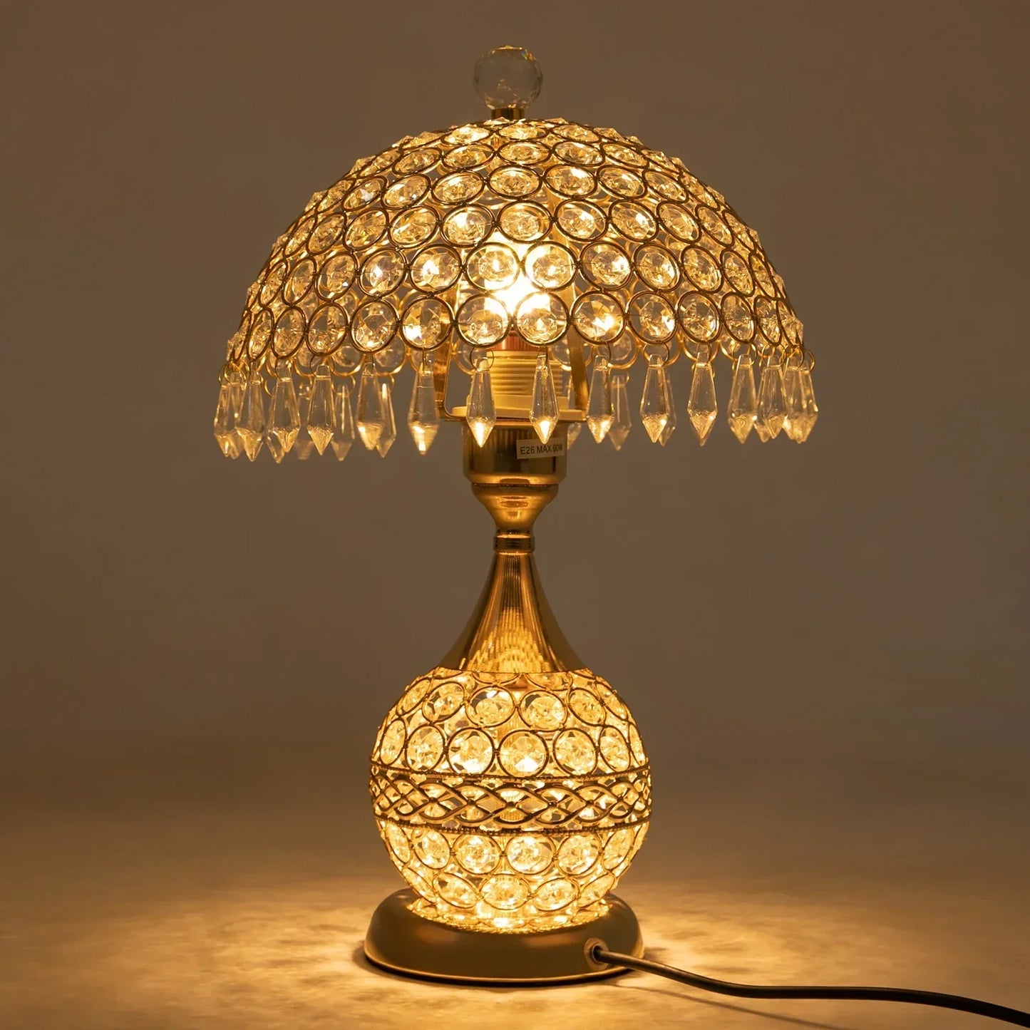 Elegant Glass Table Bedside Lamp
