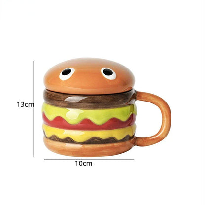 Fun Food Shaped Ceramic Burger Mug
