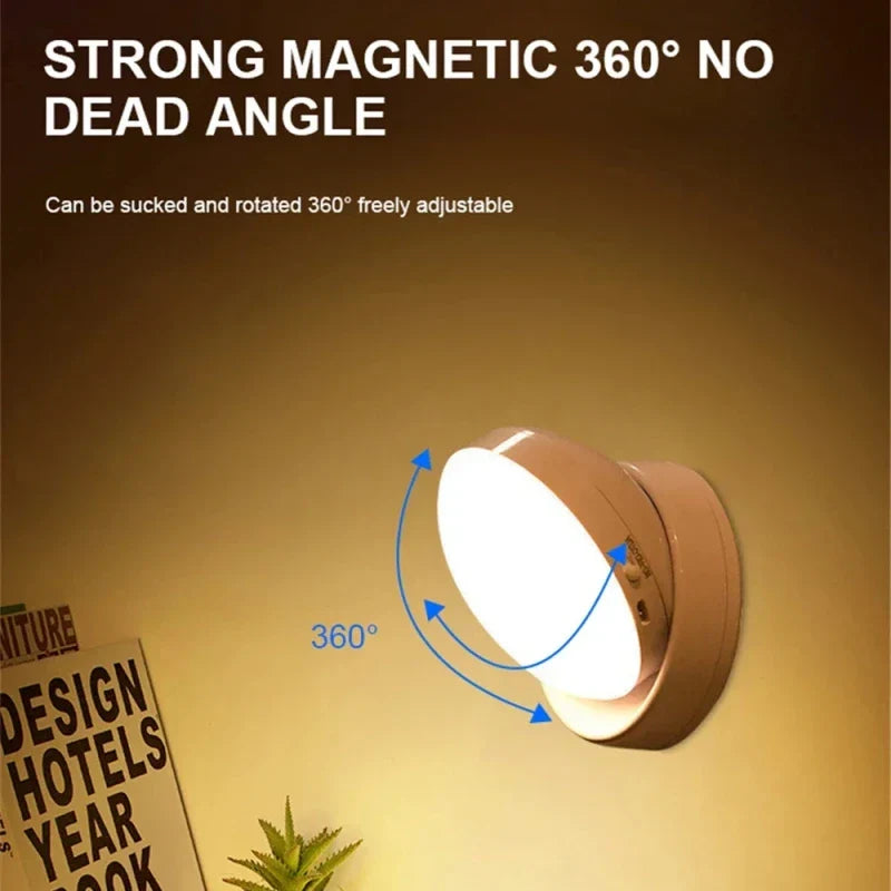Automatic LED Nightlight - USB Rechargeable Bedside Lamp