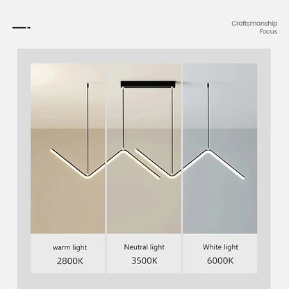 Stylish LED Hanging Light with Dimmable Smart Control