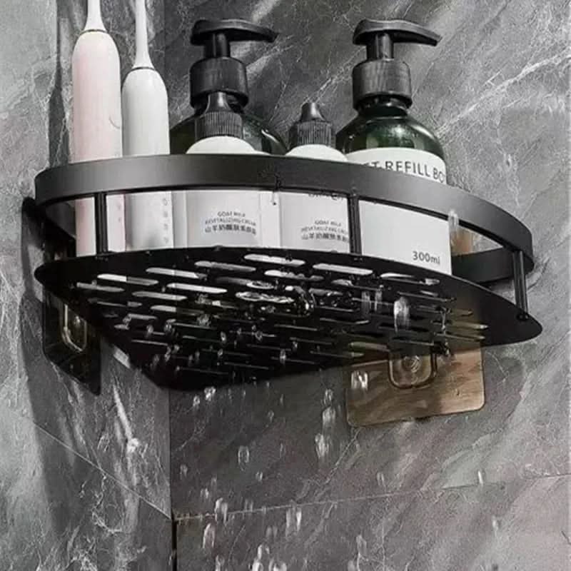 Easy Install Aluminum Bathroom Corner Shelf