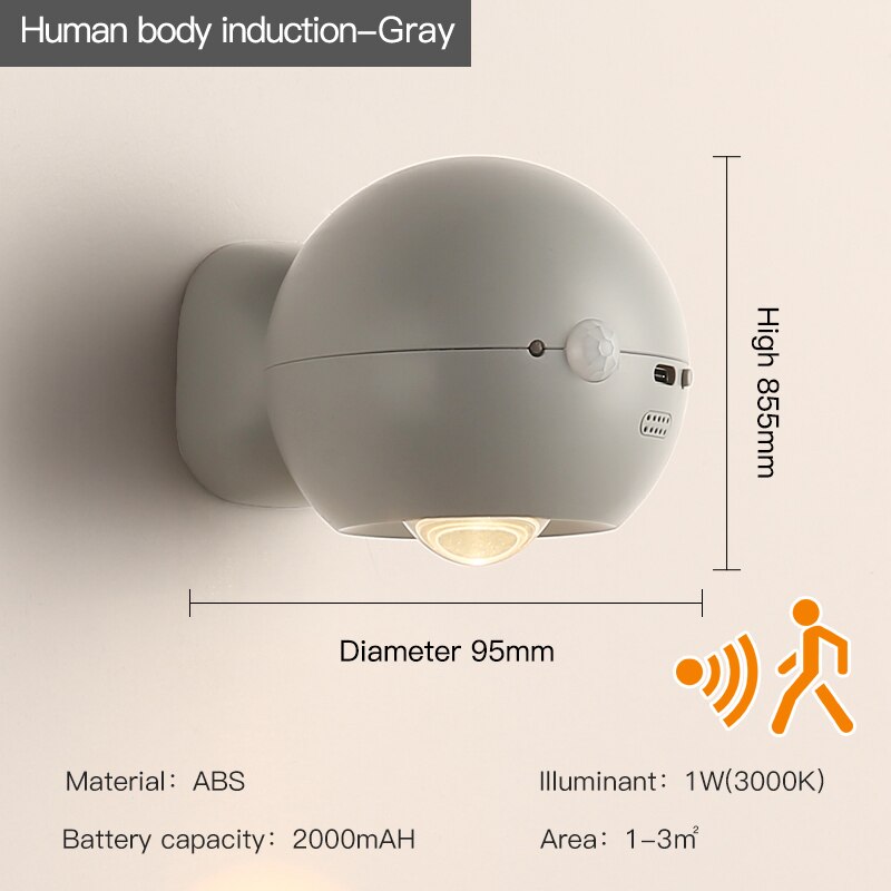 Smart Automatic Rechargeable Wall Light