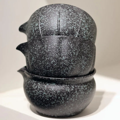 Traditional Japanese Matcha Tea Bowl Set with Whisk