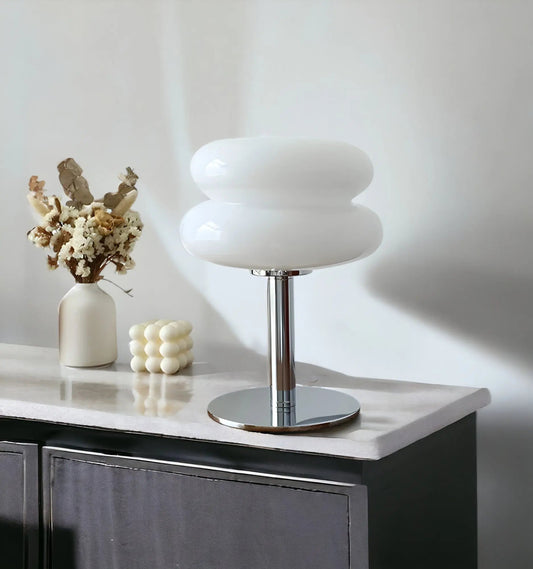 Stylish Glass Desk Lamp with USB and Color Changing - Cofik