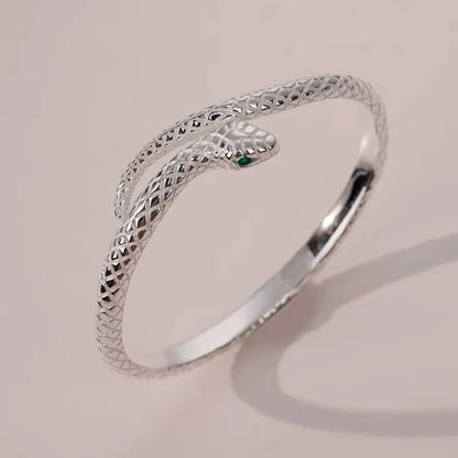 Flexible Snake Style Open Cuff Bracelet