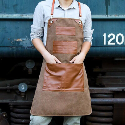 Luxury Genuine Leather Work Apron
