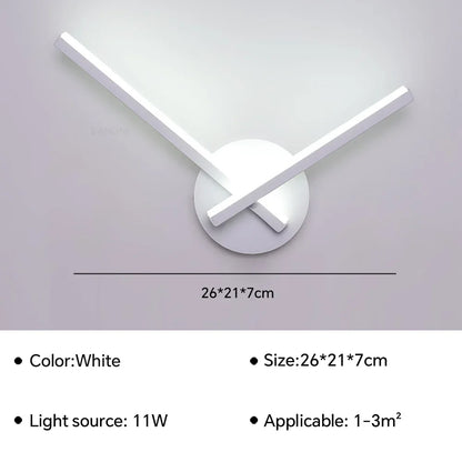 Contemporary LED Bedside Wall Light Fixture