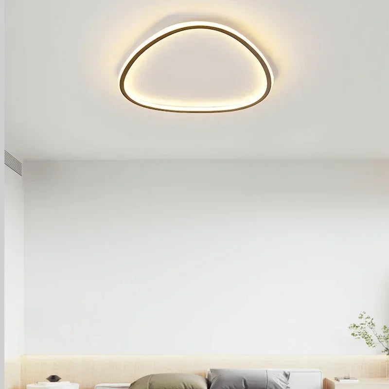 Stylish LED Ceiling Light - Sleek Oval Fixture