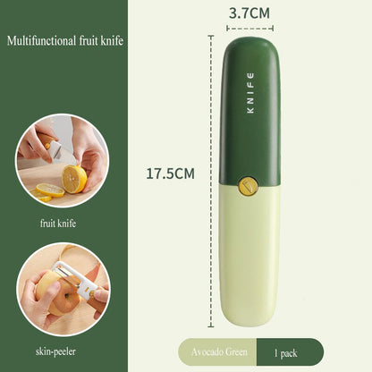 Compact 3-in-1 Pocket Peeler Knife
