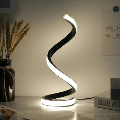 Stylish LED Spiral Desk Lamp